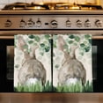 thumbnail image 1 of Easter Kitchen Towels Set of 2, Country Spring Rabbit Botanical Eucalyptus Leaves Absorbent Dish Towels for Kitchen, Microfiber Hand Towel, Quick Drying Tea Towel for Cleaning Decorative Dishcloths, 1 of 7
