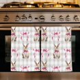 thumbnail image 1 of Easter Kitchen Towels Set of 3, Spring Pink Bow Rabbit Grey White Gingham Plaid Absorbent Dish Towels for Kitchen, Microfiber Hand Towel, Quick Drying Tea Towel for Cleaning Decorative Dishcloths, 1 of 7