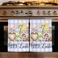 thumbnail image 1 of Easter Kitchen Towels Set of 4, Watercolor Gnomes Eggs Daisy Flower Light Purple Plaid Absorbent Dish Towels for Kitchen, Microfiber Hand Towel, Quick Drying Tea Towel for Cleaning Dishcloths, 1 of 7