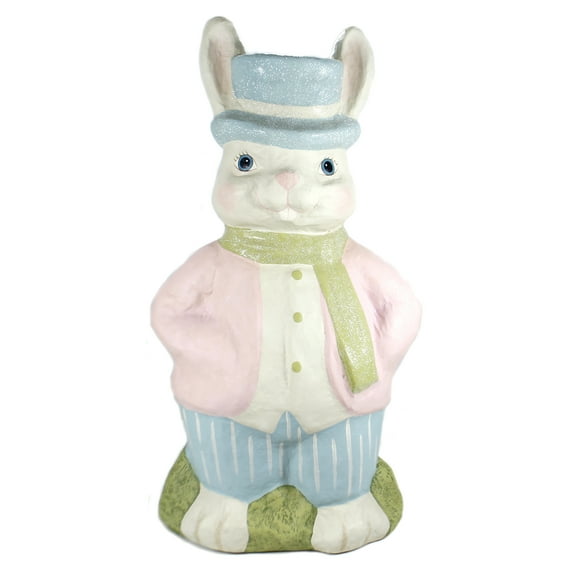 Easter Large Retro Bunny Paper Mach Paper Mach Rabbit Pastel Tj8646