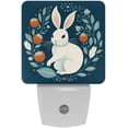 thumbnail image 1 of Easter LED Square Night Light - Compact and Energy Efficient Illumination for Bedrooms and Bathrooms - Plug-in Wall Lamp with Auto Sensor, 1 of 6