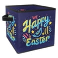 thumbnail image 1 of Easter Large Capacity Foldable Storage Baskets with Handle, 10.8"x10.5"x10.6", Toy Storage Cube Organizer Storage Containers, 1 of 6