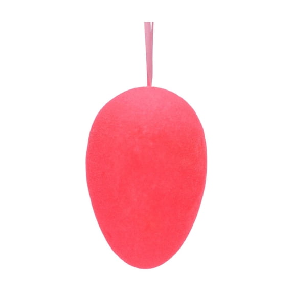 Easter Large Decorative Egg Ornament, 8.6 x 5.7 in Easter Egg, Holiday Party Celebration Home Door & Wall Decor,Pink