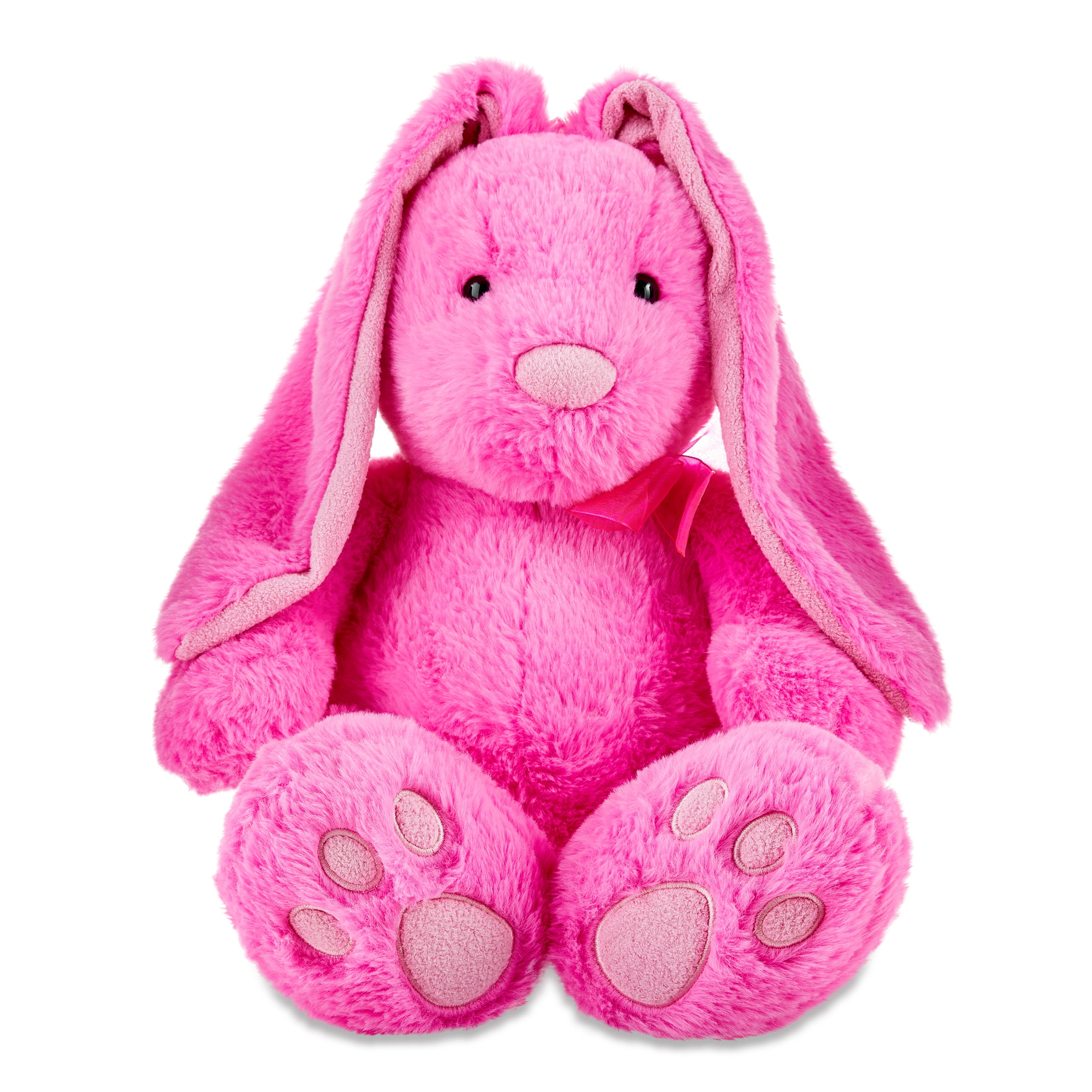 Easter Large Pink Long Ear Bunny Plush, 21 in, by Way To Celebrate