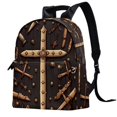 Easter Leather Backpack with Adjustable Shoulder Straps Large