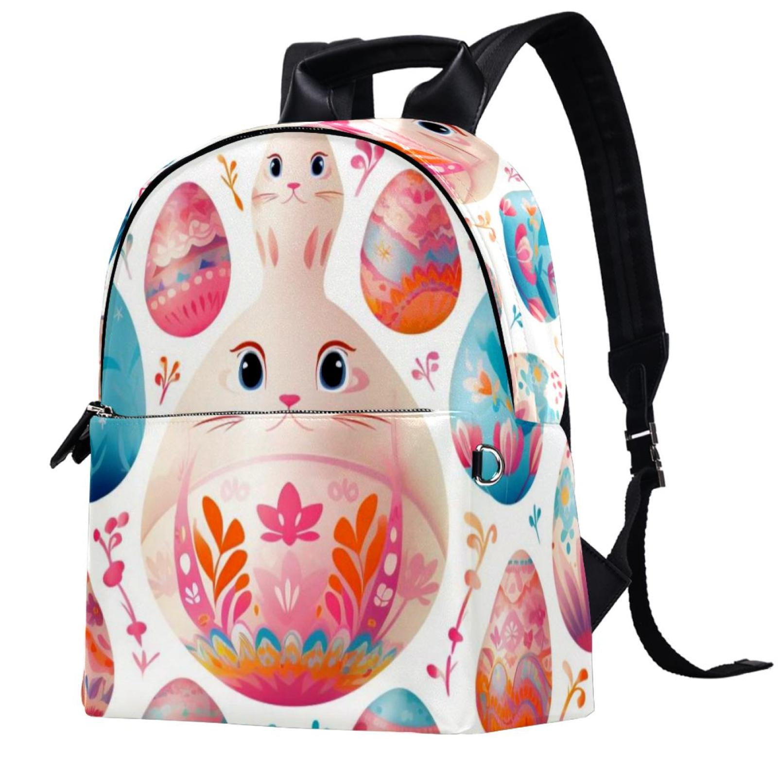 Easter Leather Diaper Backpack with Adjustable Shoulder Straps Large