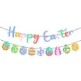 thumbnail image 1 of Easter Letter Banner Alphabet Pull Flower Garland for Festive Home Party Decoration and Seasonal Wall Decor Holiday Celebration Supplies, 1 of 2