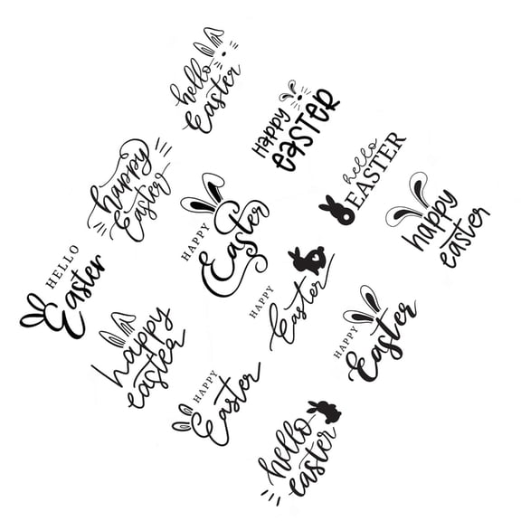 Easter Letter Clear Silicone Stamp for Invitation Card Scrapbooking Paper Craft Rubber Stamp Journaling