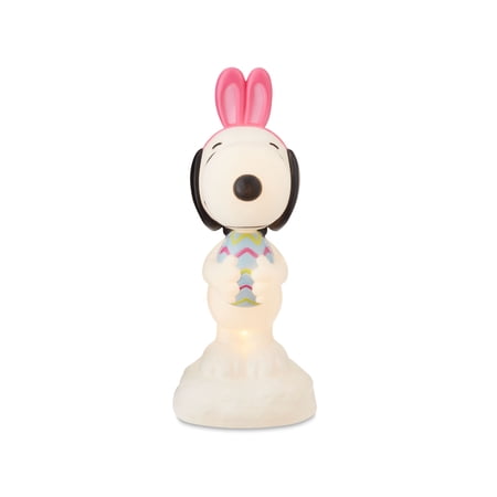 Easter Lighted Blow Mold Decor Snoopy with Easter Egg 5.90 in x 6.49 in x 13.97 in 0.88 lb Peanuts