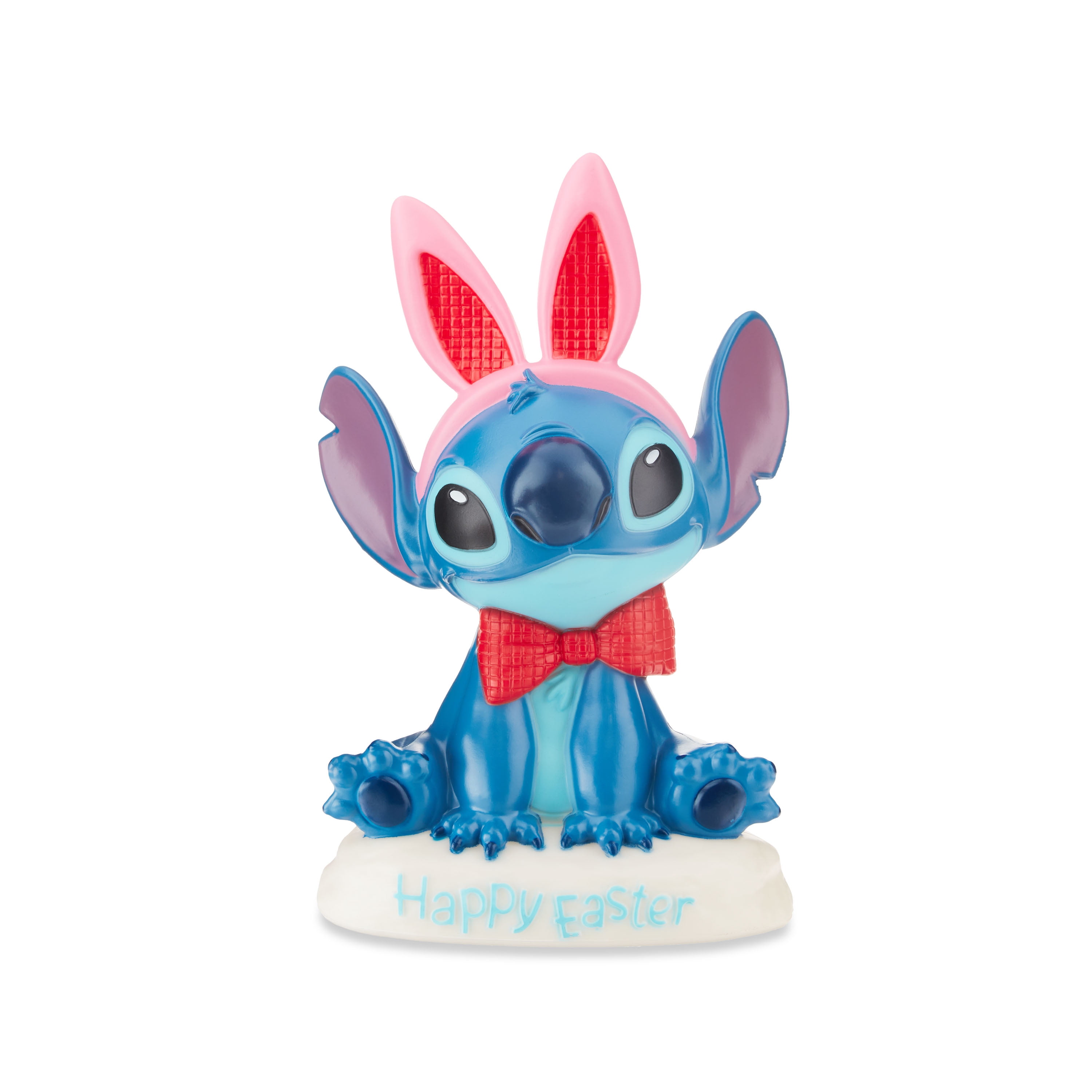 Easter Lighted Blow Mold Decor Stitch as Bunny with Bow 8.07 in x 4.72 in x 12.00 in 0.88 lb