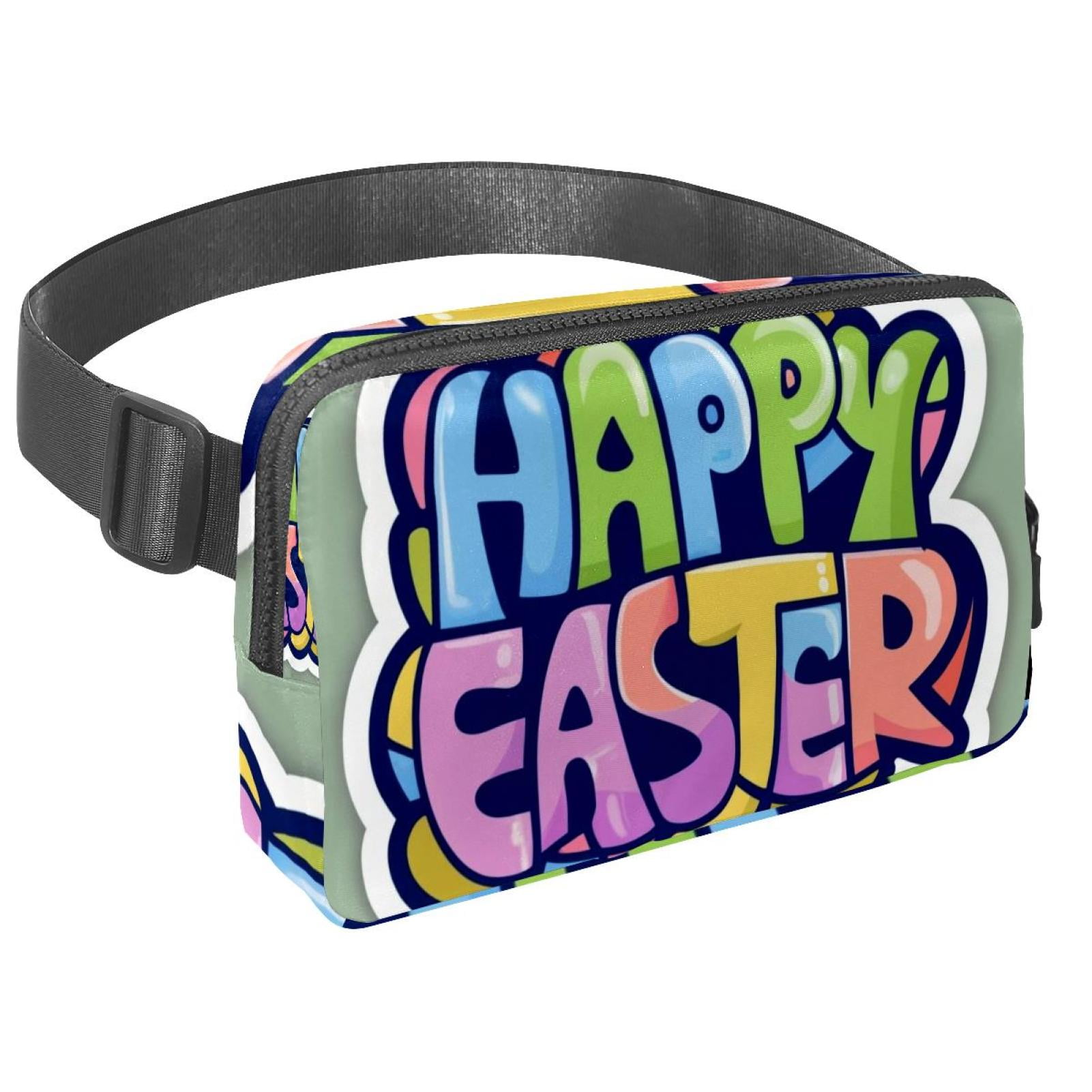 Easter Lightweight, Adjustable Fanny Packs with Extension Strap - Unisex Sling Bag Money Belt