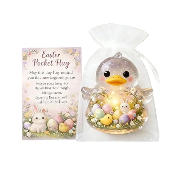 Easter Little Pocket Hug Gifts, Rabbit Easter Eggs Pocket Hug Token with Cards and Bags, Small Gifts for Employee Appreciation Staff Coworker Present