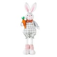 Easter Long Legs Stretchable Bunny Doll Holding Egg Themed Party