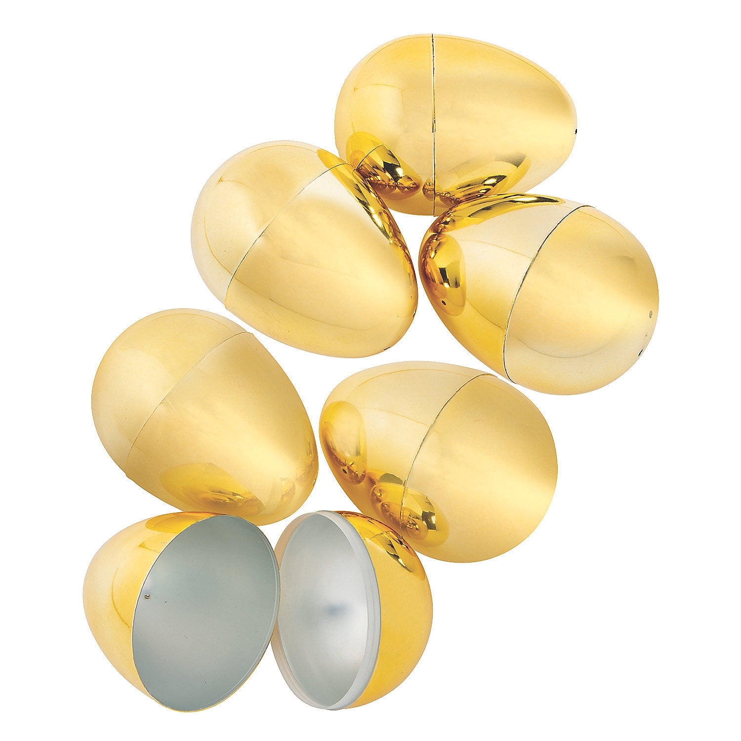 Golden Easter Eggs - Party Supplies - 6 Pieces