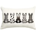 thumbnail image 1 of Easter Lumbar Pillow Covers 12X20 inch Polka Dot Bunny Decorative Throw Pillows Rabbit Cushion Case Spring Decorations for Farmhouse Home Couch Sofa(2-12a), 1 of 6