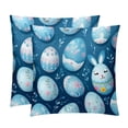 thumbnail image 1 of Easter Luxurious Velvet Decorative Covers Throw Pillow Set - 2 Pack Throw Pillow Inserts Included - Unique Patterns - 16x16, 18x18, 20x20 Inches for Home Decor Decorative Pillows, 1 of 6