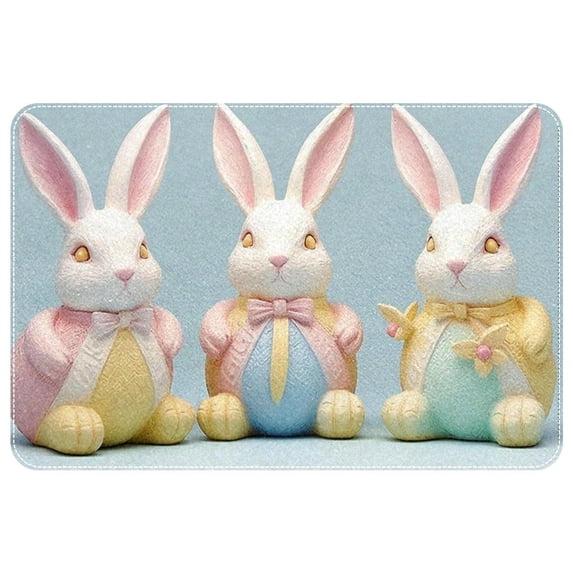 Easter Machine Washable Non-Slip Polyester Door Rugs Office Rug Indoor Rug