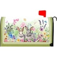 thumbnail image 1 of Easter Mailbox Covers Spring Floral Bunny Mailbox Cover Magnetic Easter Butterfly Mailbox Cover Magnetic Standard Size 21x18 Inch Flowers Letter Post Box Cover Wrap Garden Yard Home Decor for Outdoor, 1 of 6