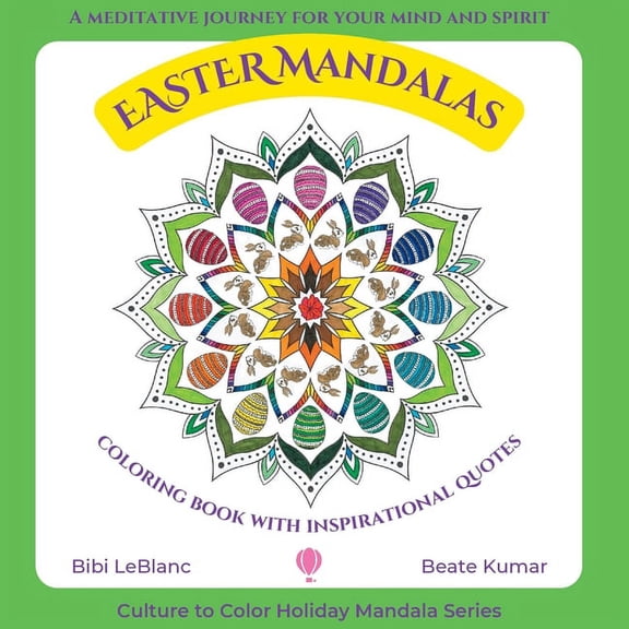 Easter Mandalas - Coloring Book with Inspirational Quotes, (Paperback)
