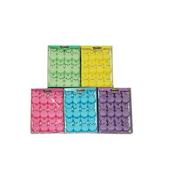 Easter Marshmallow Peeps Bunnies Variety Pack 5 Count!