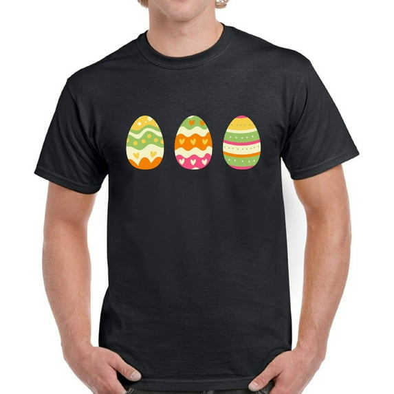 Easter Men T-Shirt Colorful Eggs Kids Easter Designs S M L XL 2XL 3XL 4XL 5XL Graphic Tee