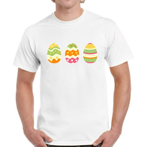 Easter Men T-Shirt Colorful Eggs Kids Easter Designs S M L XL 2XL 3XL 4XL 5XL Graphic Tee