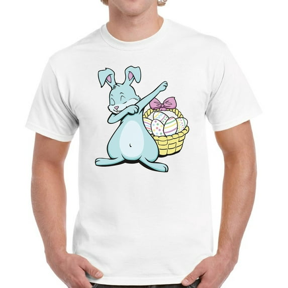 Easter Men T-Shirt Dabbing Easter Bunny S M L XL 2XL 3XL 4XL 5XL Graphic Tee
