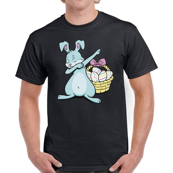 Easter Men T-Shirt Dabbing Easter Bunny S M L XL 2XL 3XL 4XL 5XL Graphic Tee