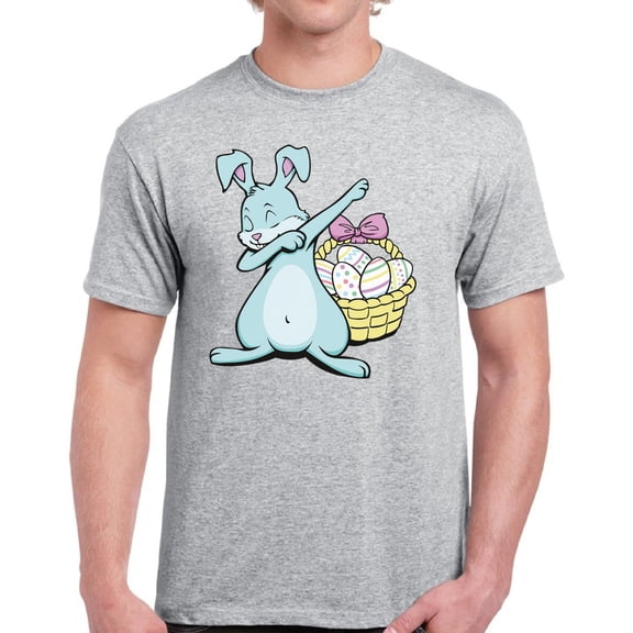 Easter Men T-Shirt Dabbing Easter Bunny S M L XL 2XL 3XL 4XL 5XL Graphic Tee