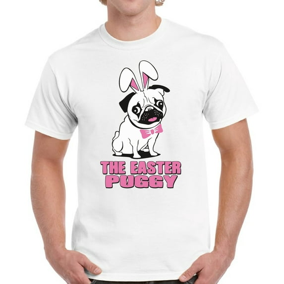 Easter Men T-Shirt Easter Puggy S M L XL 2XL 3XL 4XL 5XL Graphic Tee