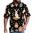 thumbnail image 1 of Easter Men's Short Sleeve Beach Button Down Casual Printed Summer Shirts - Unisex, 1 of 6