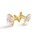 thumbnail image 1 of Easter Men's Stainless Steel Cufflinks Set for Formal Attire, Wedding or Business evento, 1 of 6
