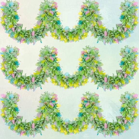 Easter Metallic Glitter Garlands Mixed Color Chunky Tinsel Glittering Garland Hanging Decorations for Party