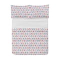 thumbnail image 1 of Easter Microfiber Bedspread Set, Abstract Art Inspired Motifs Painted on Rabbit Bunny Horizontal Arrangement, Soft Bedding Set with Pillow Shams & Comforter, 3 Sizes, White Multicolor, by Ambesonne, 1 of 1