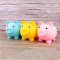 thumbnail image 1 of Easter Mini Cute Piggy Bank - Small Coin Saving Money Box, Safe Fun Pig Shape Jar for Saving Money, Enhance Financial Management Capabilities, Perfect Holiday Gift for Teens, 3.1*3.7*4.1in, Red, 1 of 5