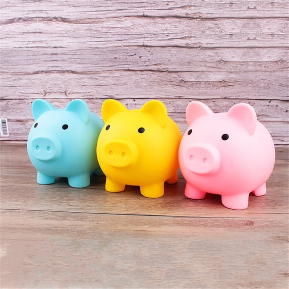 Easter Mini Cute Piggy Bank - Small Coin Saving Money Box, Safe Fun Pig Shape Jar for Saving Money, Enhance Financial Management Capabilities, Perfect Holiday Gift for Teens, 3.1*3.7*4.1in, Red