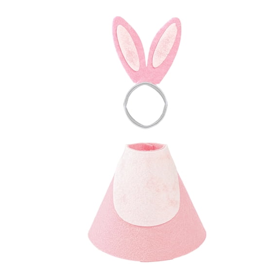 Easter Mini Desk Goose 7 Inch Magnetic Goose Statue Key Holder Pink Bunny Clothes for Magnetic Duck Statue Table Desk Key Holder Decor (Pink Bunny)