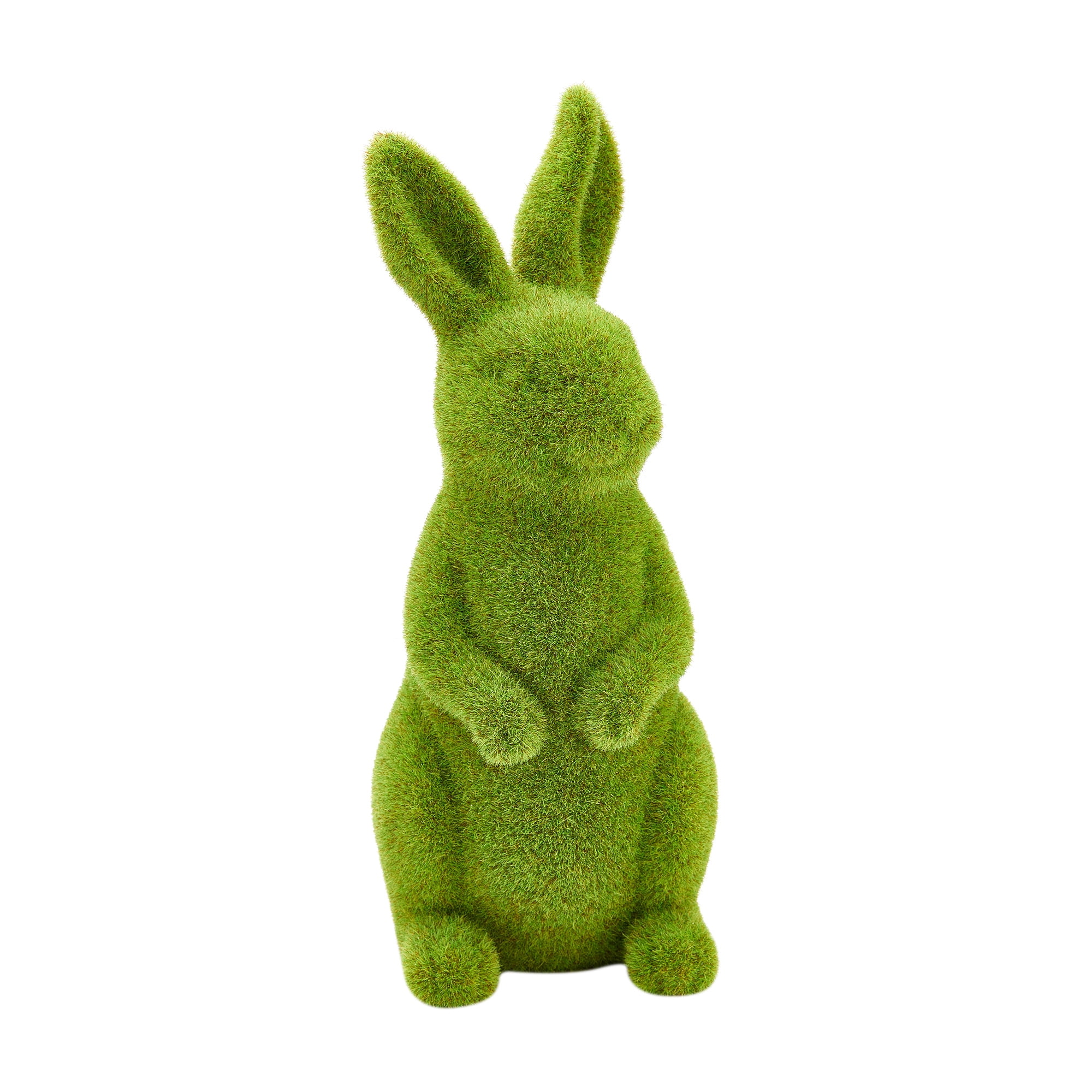 Easter Moss Rabbit Statue Artificial Turf Grass Bunny Sequin Rabbit ...