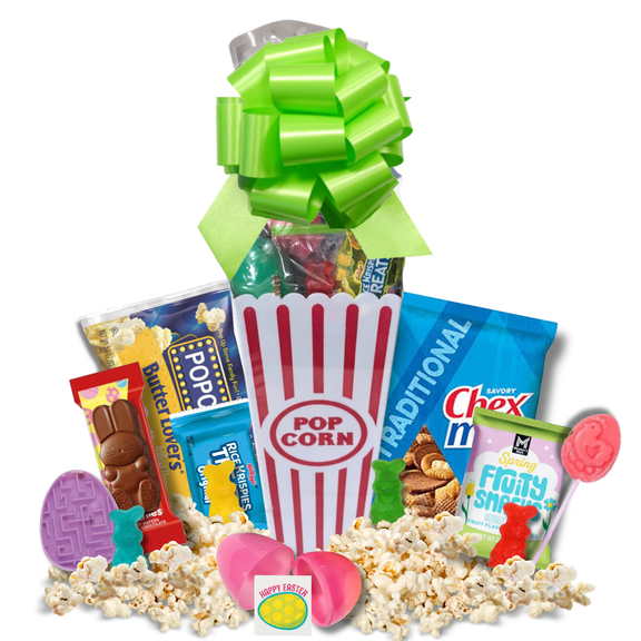 Easter Movie Night Gift Set – Popcorn, Candy & Snacks with Activity
