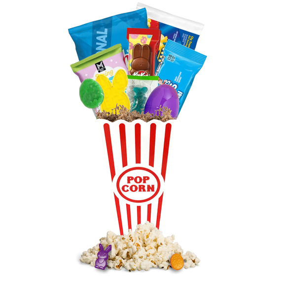 Easter Movie Night Gift Set  Popcorn, Candy & Snacks with Activity
