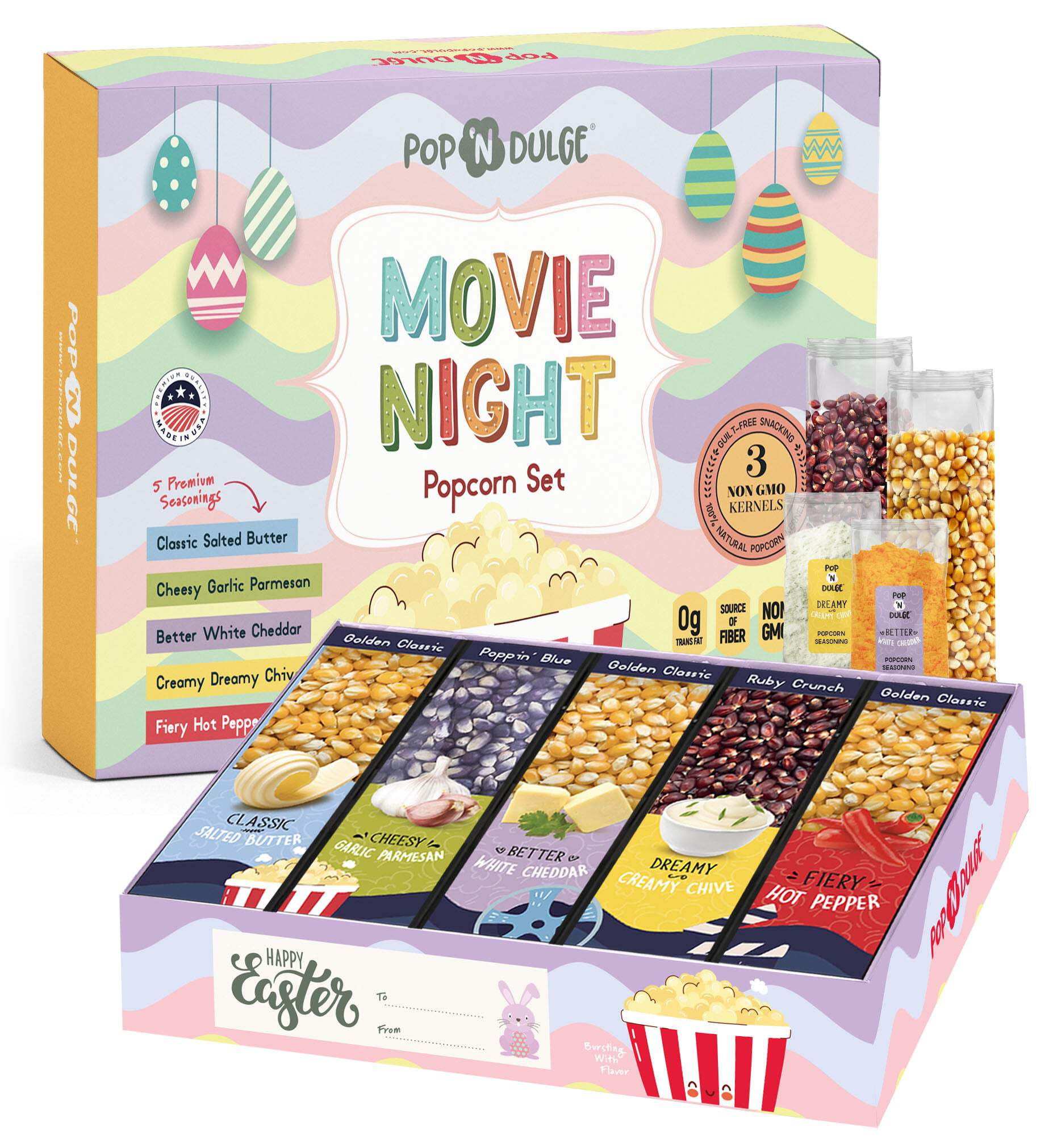 Easter Movie Night Gourmet Popcorn Gift Set