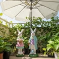 thumbnail image 1 of Easter Mr. & Mrs. Bunny Couple Resin Figurine, Adorable Easter Rabbit Pair Ornament, Festive Spring Tabletop Decor for Home & Office, Charming Easter Holiday Decoration Accent, 1 of 8