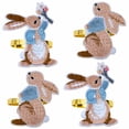 thumbnail image 1 of Easter Napkin Rings, Easter Bunny Design, Blue and Brown, Set of 4, 1 of 5