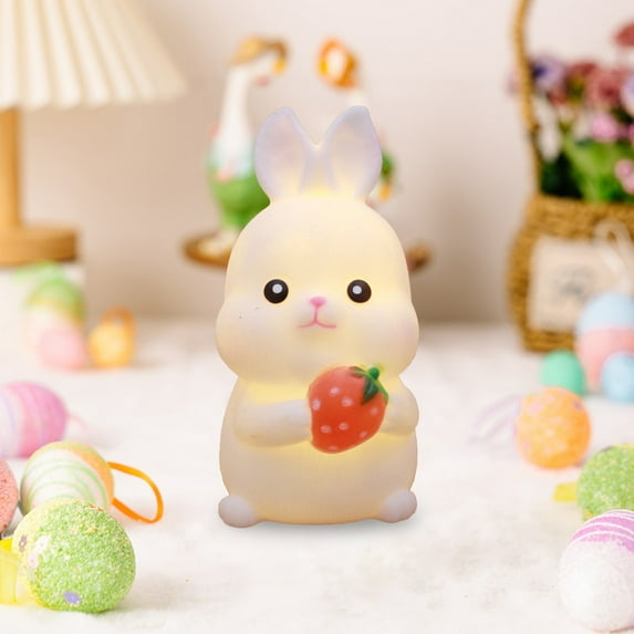 Easter Night Lamp under $5! Kadlawus Easter Night Lamp, Bunny Sleeping Lamp for Bedroom, Soft Warm Light Night Light, Eye Care Ambient Light, Small Table Lamp Decor, Children's Night Light