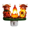 thumbnail image 1 of Easter Night Light - Easter Bunny Nightlight Plug Into Wall, 6" Stained Glass, Holiday Decorations, Spring Home Décor, 1 of 9