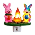thumbnail image 1 of Easter Night Light - Easter Bunny Nightlight Plug Into Wall, 6" Stained Glass, Holiday Decorations, Spring Home Décor, 1 of 9