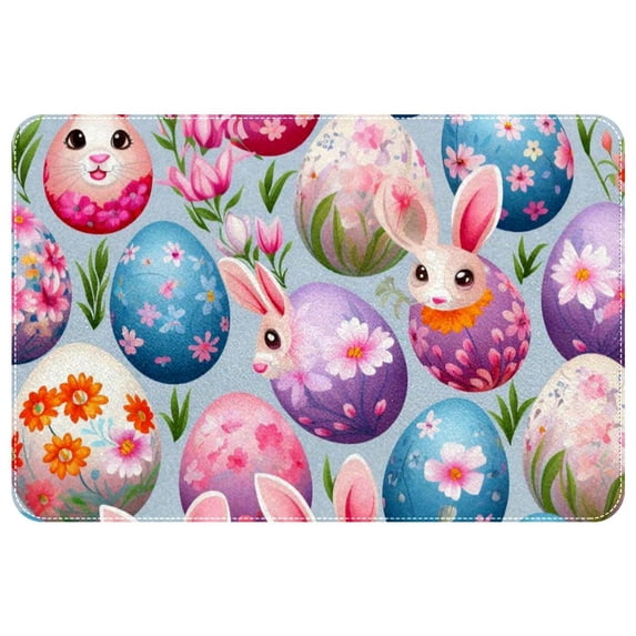 Easter Non-Slip Machine Washable Polyester Kitchen Mat Indoor Rug Kitchen Rug