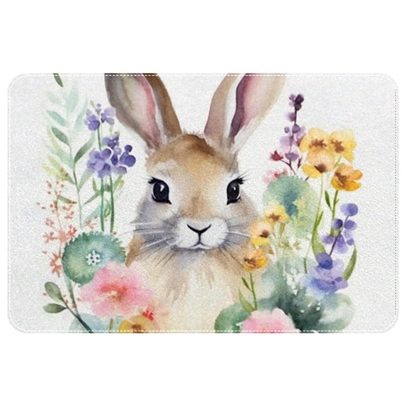 Easter Non-Slip Polyester Chair Mat Kitchen Rug Office Mat Machine Washable