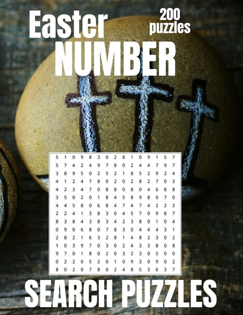 Easter Number Search Puzzles : Large Print Sudoku Puzzles for Adults and Seniors with Solutions (Paperback)