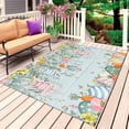thumbnail image 1 of Easter Outdoor Rug 3x5 Ft, Non Slip Washable Area Rug, Spring Eggs Eucalyptus Branch Floral Wooden Patio Rugs Carpet Runner, Large Floor Mat for Indoor/Outdoor Deck Porch Camping, 1 of 8